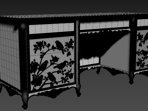 Dressing Table for CNC Bedroom furniture 3D-Modell