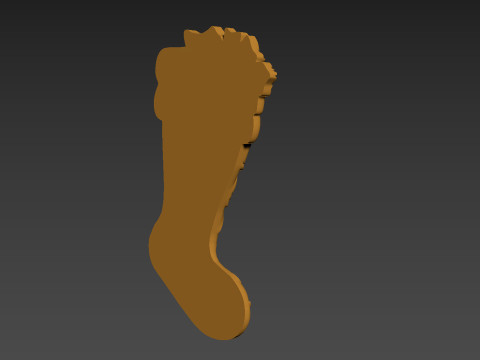 Christmas Stocking Sock Bags Relief 3D Baskı Modeli