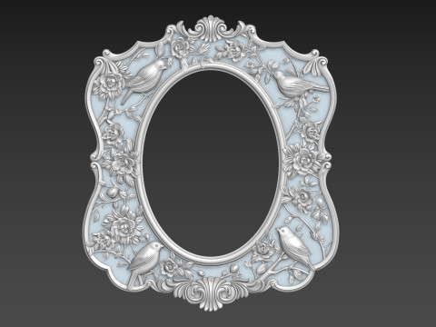 Mirror Frame for CNC 3D Model