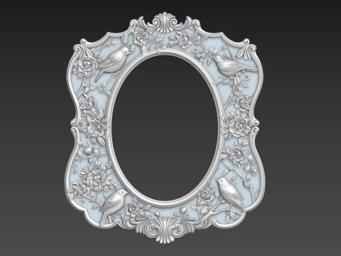 Mirror Frame for CNC 3D Model
