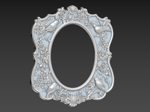 Mirror Frame for CNC 3D Model