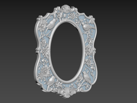 Mirror Frame for CNC 3D Model