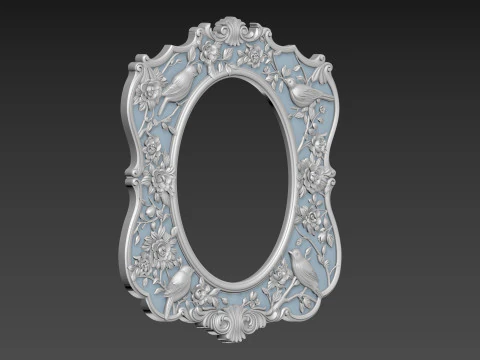 Mirror Frame for CNC 3D Model