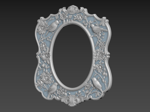 Mirror Frame for CNC 3D Model
