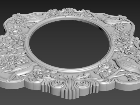 Mirror Frame for CNC 3D Model