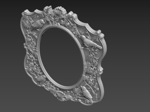 Mirror Frame for CNC 3D Model
