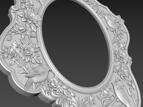 Mirror Frame for CNC 3D Model