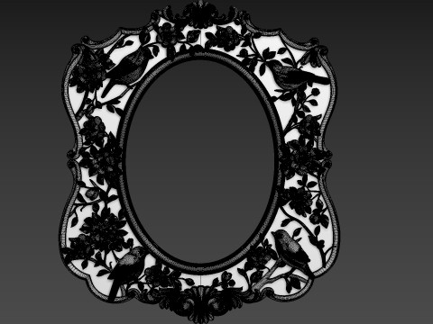 Mirror Frame for CNC 3D Model