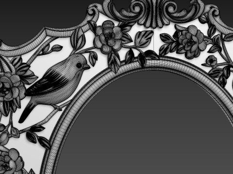 Mirror Frame for CNC 3D Model