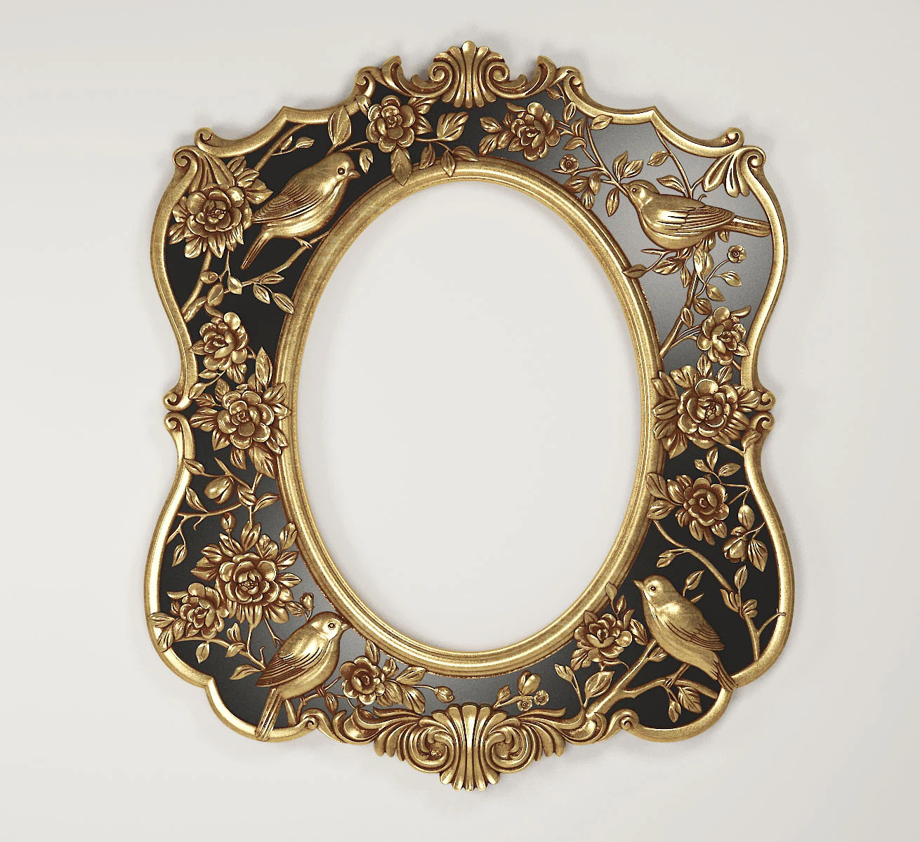 Mirror Frame for CNC 3D Model .c4d .max .obj .3ds .fbx .stl .blend 