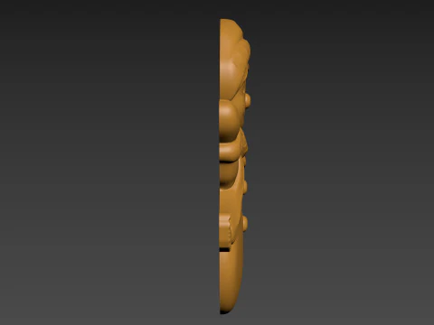 Snowman Relief 3D Print Model