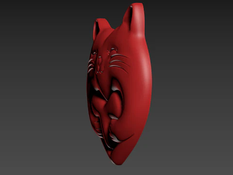 Heart Cat Valentines Day 3D Print Model