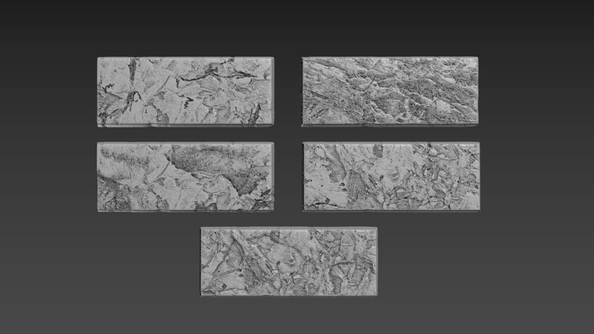 Brick stone plaster texture finishing 3D Print Model .c4d .max .obj .3ds .fbx .stl .blend 