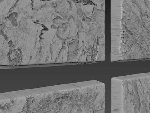 Brick stone plaster texture finishing 3D Print Model