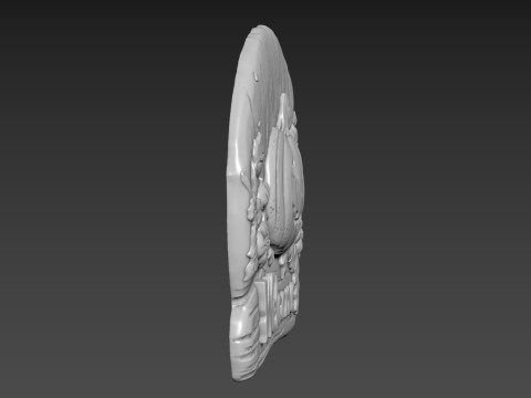 Pumpkin Halloween Relief 3D Model