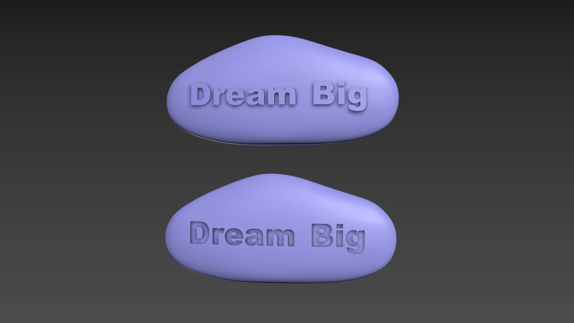 Stone Dream Big 3D Print Model .c4d .max .obj .3ds .fbx .stl .blend 