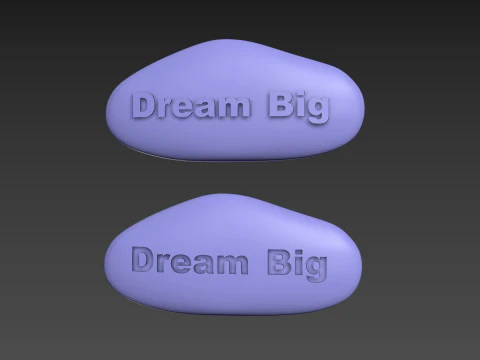 Stone Dream Big 3D Print Model