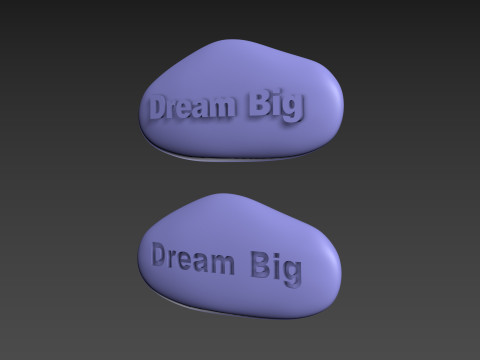 Stone Dream Big 3D Druckmodell