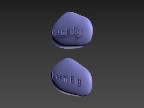 Stone Dream Big 3D Print Model