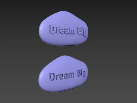 Stone Dream Big 3D Print Model