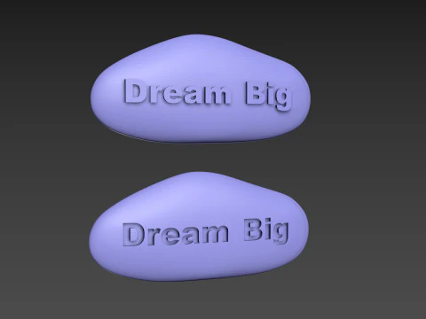 Stone Dream Big 3D Print Model