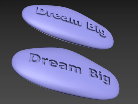 Stone Dream Big 3D Print Model