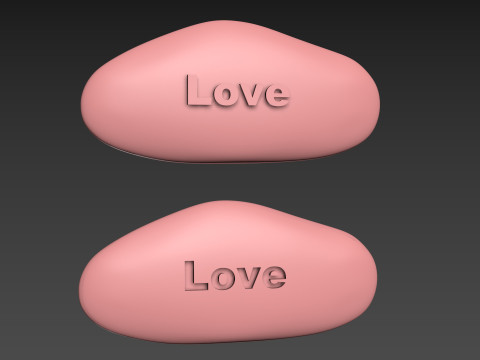 Stone Decor Mascot Amulet 3D Print Model