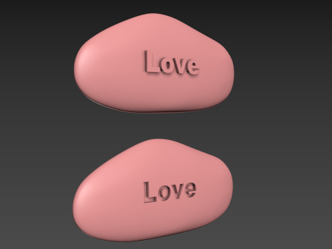 Stone Decor Mascot Amulet Modèles 3D en vedette