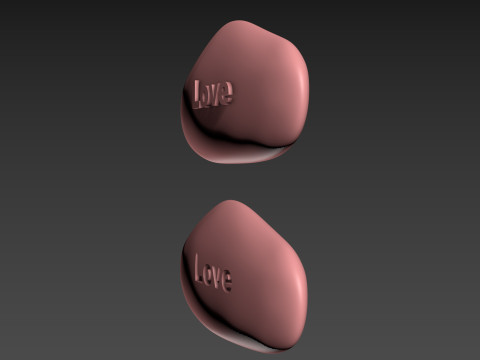 Stone Decor Mascot Amulet Modèles 3D en vedette