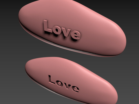Stone Decor Mascot Amulet Modèles 3D en vedette