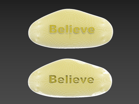 Stone Decor Mascot Amulet Believe 3D Print Model