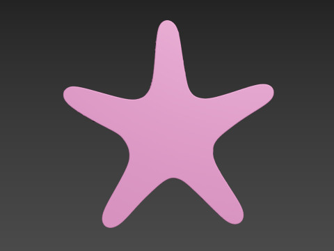 Starfish Sea Star Modello di stampa 3D