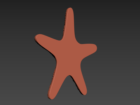 Starfish Echinoderm Sea Star 3D 프린트 모델