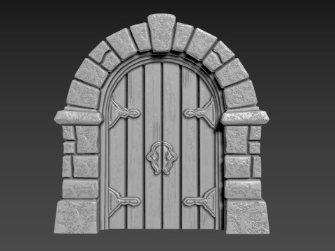 Door Stone Arch 3D-Druckmodell