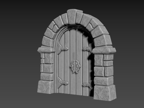 Door Stone Arch 3D Принт Модель
