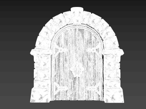 Door Stone Arch 3D Принт Модель