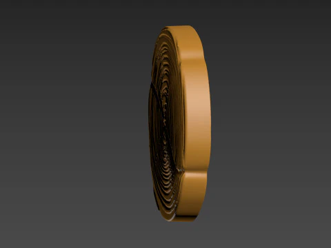 Wood Slice Stump Cut trunk Tree cross-section 3D Print Model