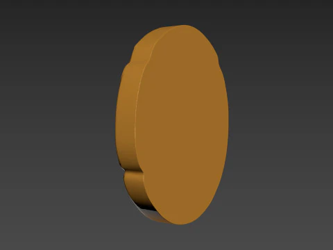 Wood Slice Stump Cut trunk Tree cross-section 3D Print Model