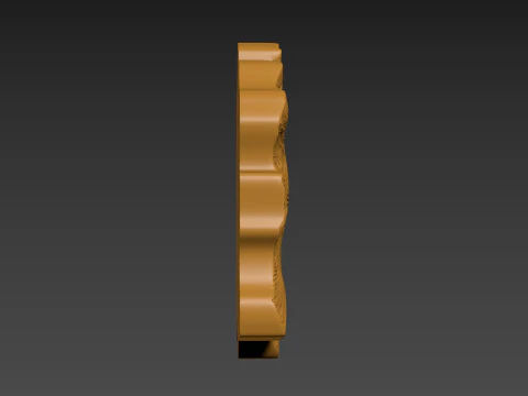 Stump Wood slice Relief 3D Print Model