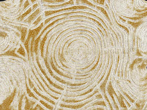 Stump Wood slice Relief 3D Print Model