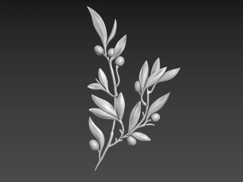 Olijftakreli&euml;f 3D Model