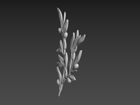 Olive Branch Relief 3D Model