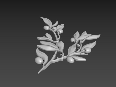 Olive Branch Relief 3D Model