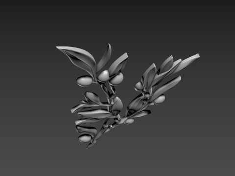 Olive Branch Relief 3D Model