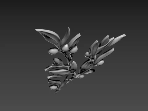 Olive Branch Relief 3D Model