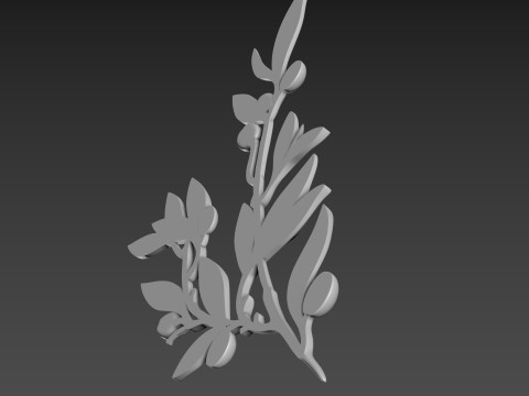 Olive Branch Relief 3D Model