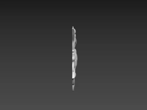 Olive branch with birds 3D Model