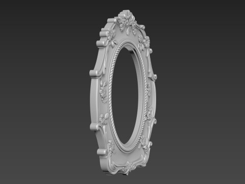 Decorative Mirror and Picture Frame STL CNC Carving 3D Bas-Relief Model 3D Modell