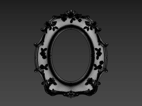 Decorative Mirror and Picture Frame STL CNC Carving 3D Bas-Relief Model 3D Modell