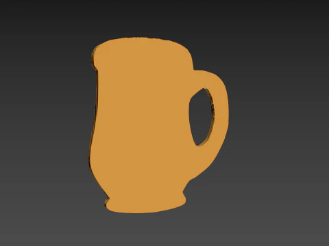 Wooden Beer Mug 3D Print Model